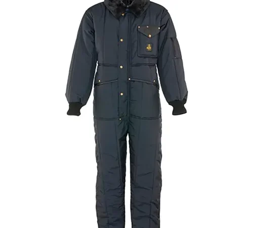 Navy insulated one-piece winter coverall