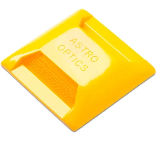 Yellow Astro Optics raised pavement marker