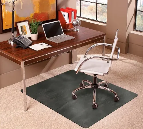ES Robbins® Trendsetter Chair Mat for Medium Pile Carpet - 36" x 48" -  - Pewter