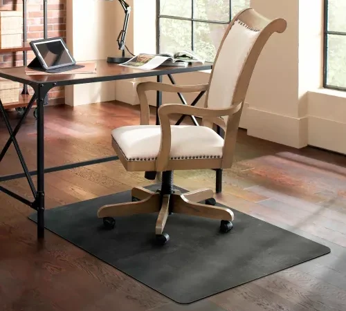 ES Robbins® Trendsetter Chair Mat for Hard Floors - 36" x 48" -  - Pewter