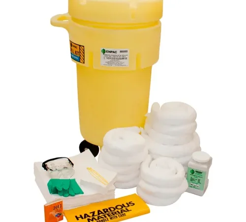Enpac Wheeled Salvage Drum Spill Kit, Oil Only, 50 Gallon