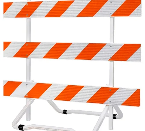 Tapco LaneGard 3 Folding Type III Barricade, HIP, 1-Sided, 6', Right Orientation