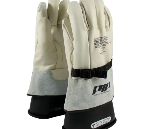 PIP Top Grain Cowhide Leather Protector For Novax® Gloves, Reinforced, Size 8
