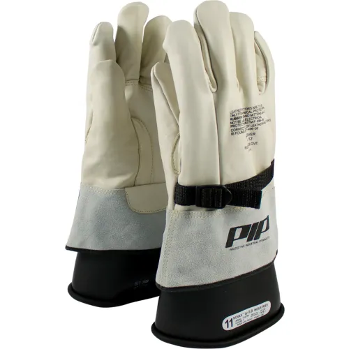 PIP Top Grain Cowhide Leather Protector For Novax® Gloves, Reinforced, Size 8