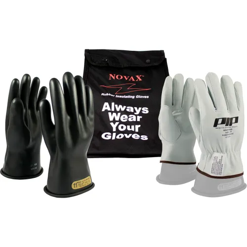 PIP ESP Kit, 1 Pair Black ESP Glove, 1 Pair Goat, Class 00, Size 8