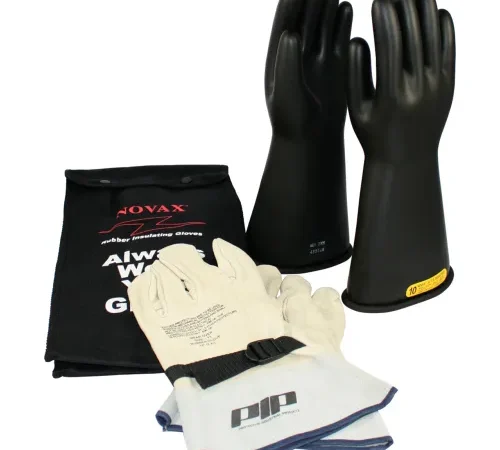 PIP ESP Kit, 1 Pair Black ESP Glove, 1 Pair Cow, Class 2, Size 9