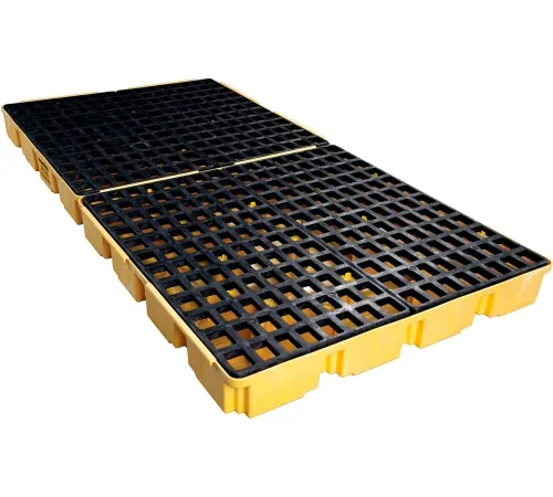 Eagle 1688 8 Drum Spill Containment Platform - Yellow with No Drain