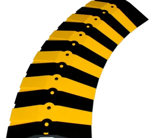 UltraTech 1840 Ultra-Sidewinder?, Cable Protector, Large, 34" x 13 5/8" x 2 1/8" Black/ Yellow