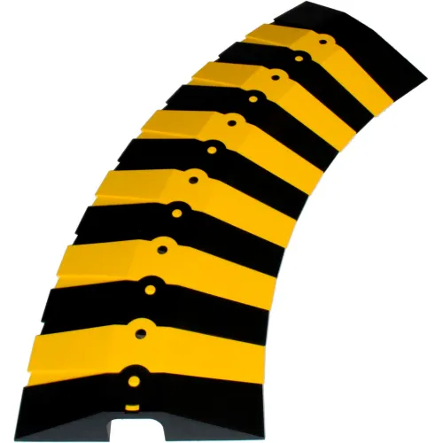 UltraTech 1840 Ultra-Sidewinder, Cable Protector, Large, 34" x 13 5/8" x 2 1/8" Black/ Yellow