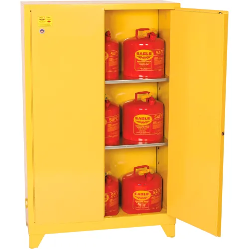 Eagle Flammable Liquid Tower" Safety Cabinet with Manual Close - 45 Gallon - Image 2