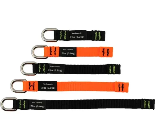 Ergodyne? 19701 Squids? 3700 3.5" Web Tool Tails", 2lbs Max, 6-Pack, Nylon, Black