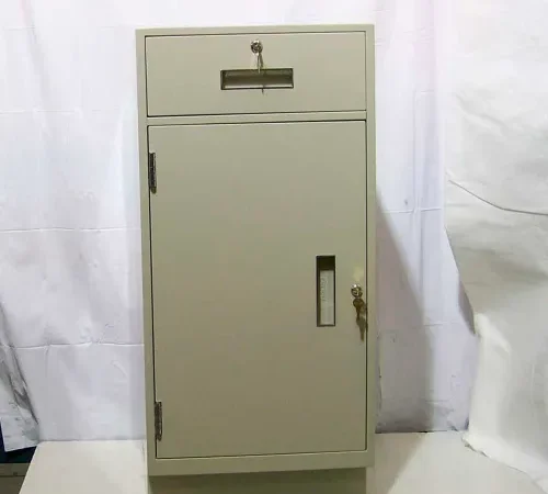 Fenco Teller Pedestal Cabinet 203R-A - 1 Drawer Right Hinged Door 18"W x 19"D x 38-1/2"H Champagne