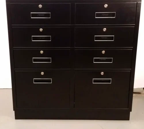 Fenco Teller Pedestal Cabinet S-213-A - 6 Drawers 2 Legal Drawers 37"W x 19"D x 38-1/2"H Champagne