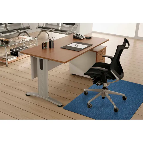 M Matting Desk Chair Mat, Stratford in Blue, 3' x 4' - Image 3