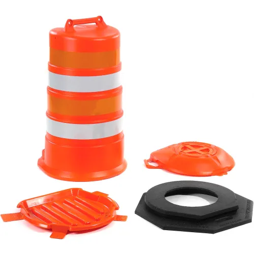 VizCon TrafFix Devices Plastic Safety Drum With High Intensity Sheeting - Image 2