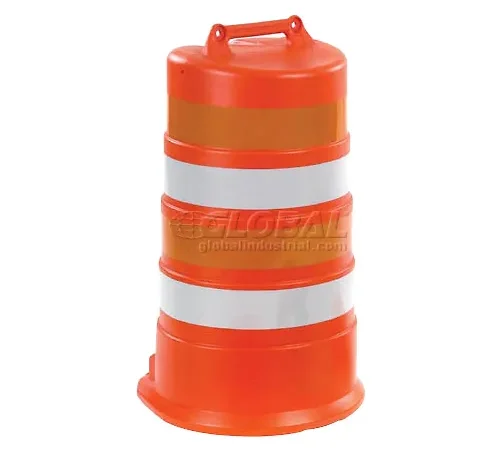 VizCon TrafFix Devices Plastic Safety Drum With Engineer Sheeting