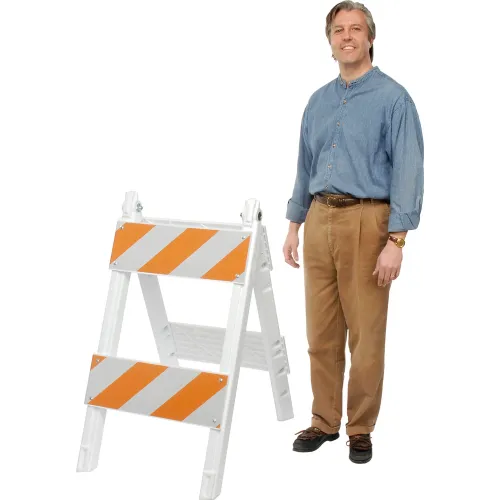 VizCon TrafFix Devices Plastic Folding Traffic Barricade 42 Inch High 4 Panels, 37408-EG - Image 3