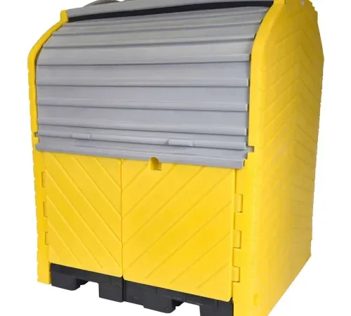 Ultra-Hard Top P4 Plus 4 Drum Outdoor Spill Containment Unit without Drain - 9636