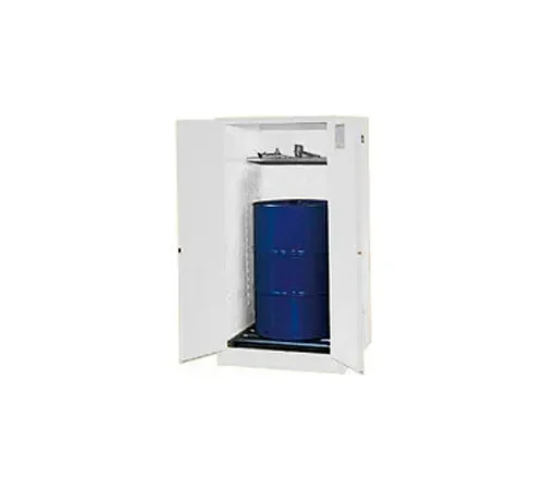 Justrite Drum Cabinet 55 Gal. Capacity Vertical Self Close Flammable