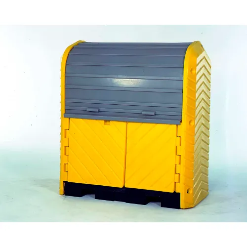 Ultra-Hard Top P2 Plus 2 Drum Outdoor Locking Containment Unit 9612 - No Drain - Image 5