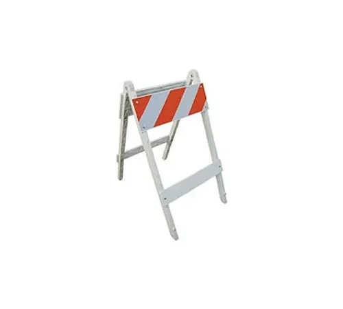 VizCon TrafFix Devices Plastic Folding Traffic Barricade 37 Inch High 2 Panels, 37208-EG