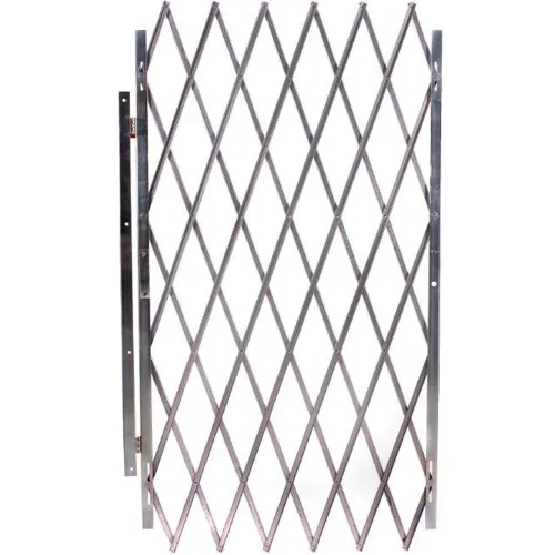 Collapsible metal accordion security gate