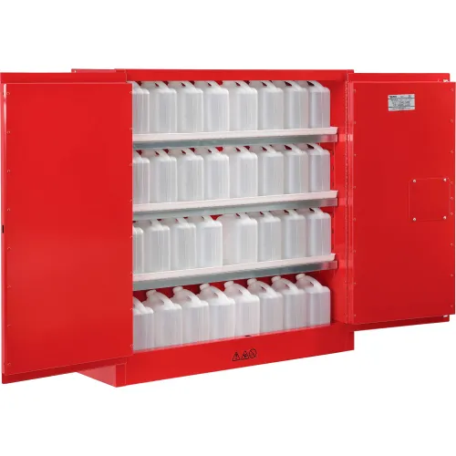 Global Industrial" Paint & Ink Storage Cabinet, 24 Gallon, Manual Close, 43"W x 12"D x 44"H - Image 2