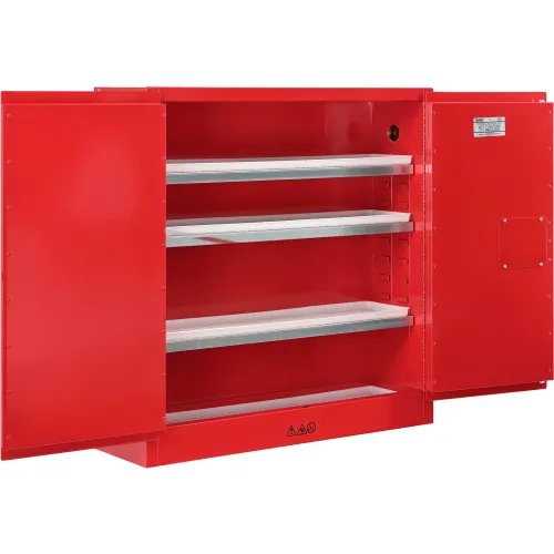 Global Industrial" Paint & Ink Storage Cabinet, 24 Gallon, Manual Close, 43"W x 12"D x 44"H - Image 3