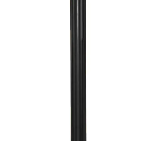 Black fluted bollard post