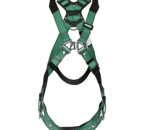 MSA 10196642 V-Form" Harness, Standard, Back D-Ring, Tongue Buckle Leg Straps