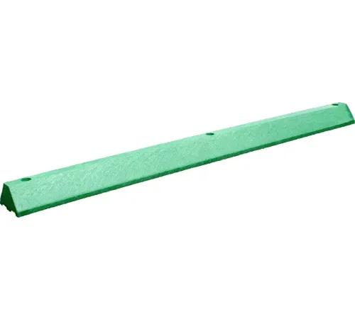 Long green parking wheel stop