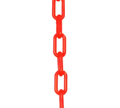 Global Industrial Plastic Chain Barrier, 1-1/2"x50'L, Traffic Orange