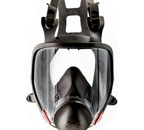 Full-face respirator mask with clear visor