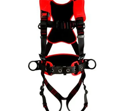 3M" Protecta® 1161209 Comfort Construction Style Climbing Harness, Pass-Through Buckle, S
