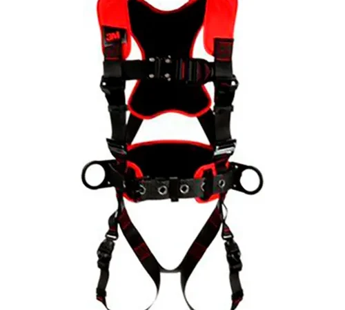 3M" Protecta® 1161220 Comfort Construction Style Climbing Harness, Quick Connect Buckle, S