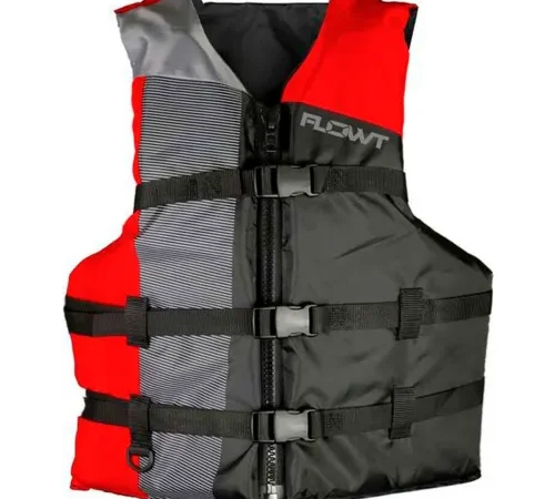 Flowt 40302-2-OS All Sport Life Vest, Red, Oversize Adult