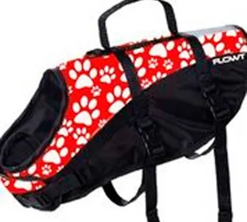 Flowt 40902-2-S Dog Life Vest, Red, Small