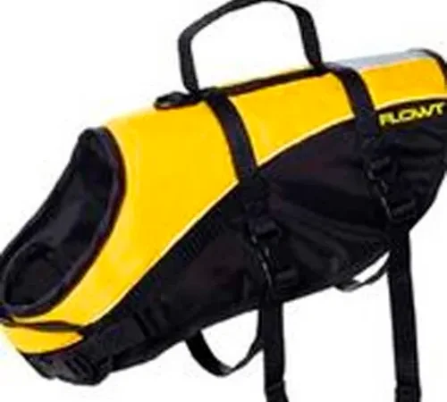 Flowt 40903-M Dog Life Vest, Yellow, Medium