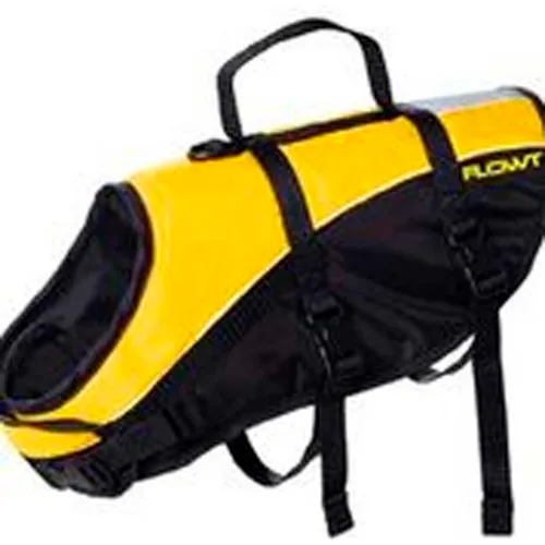 Flowt 40903-M Dog Life Vest, Yellow, Medium