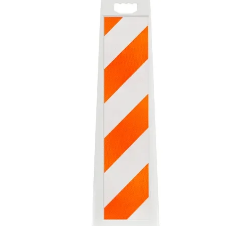 Plasticade Vertical Panel Channelizer Barricade W/ Oversized Handle, White, Diamond Grade Sheets