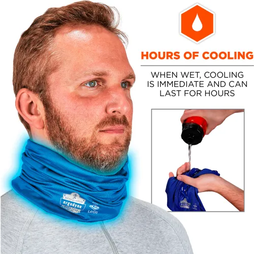 Ergodyne Chill-Its 6489 2-Layer Cooling Multi-Band, Performance Knit, S/M, Black - Image 4
