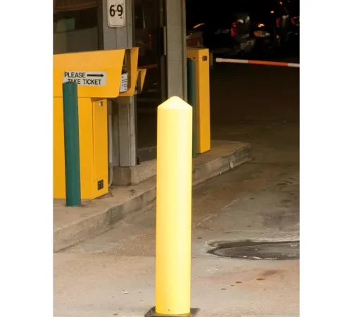 Eagle Poly Bollard Post Yellow 5"W x 42"H, 1731