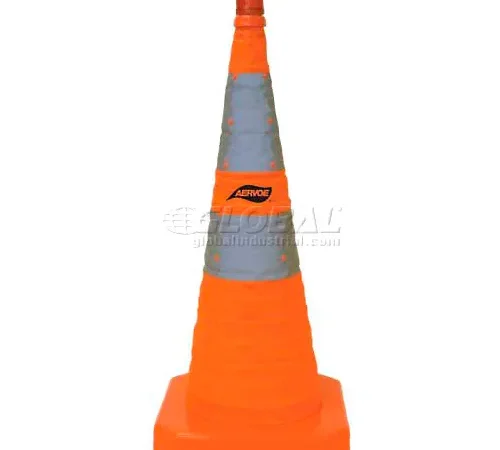 Aervoe,1191, 28"H Collapsible Safety Cone W/LED Beacon