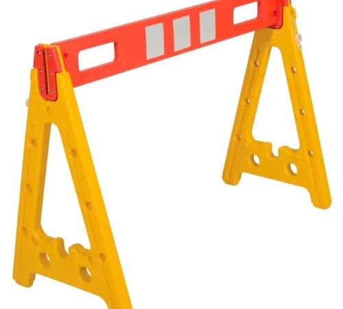 Portable Plastic A-Frame Style Barricade 44-1/2" With 1 Rail