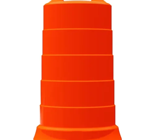 Plasticade 456-HD-T Commander Traffic Drum, Orange, 23-1/2"W x 39-1/2"H, HDPE