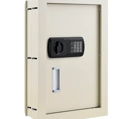 Global Industrial" Residential Safes Expandable Depth Wall Safe - 15"W x 3-1/4"-6"D x 22-1/8"H