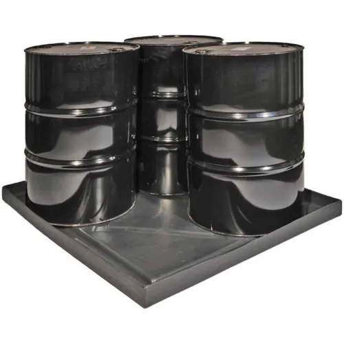 ENPAC Black Diamond 5004-BK 4-Drum Econo Spill Shell" - 51 x 47 x 5 - 36 Gallon Cap. - Image 2