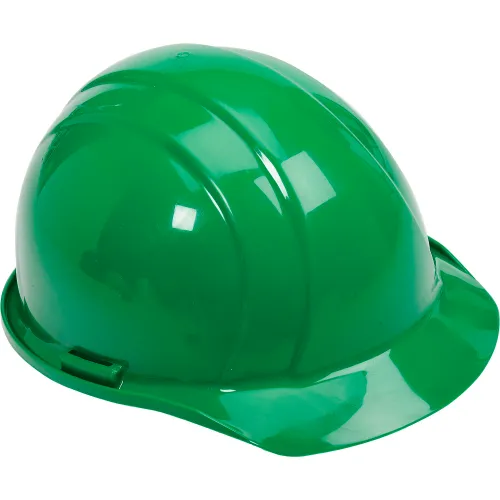 Green construction safety hard hat