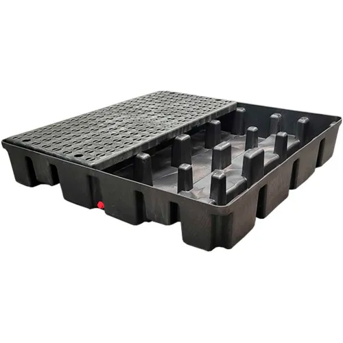 ENPAC Black Diamond Drum Spillpallet 5400-BD-D with Drain - 2000 Lb. Cap. - Image 3