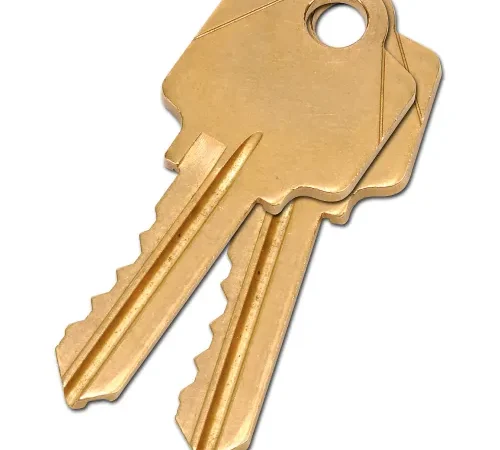 Global Industrial" 2 Keys For Mortise Lock (Keyed Alike)